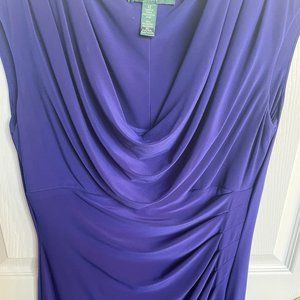 Ralph Lauren Royal Blue Knee-Length Dress Size 12